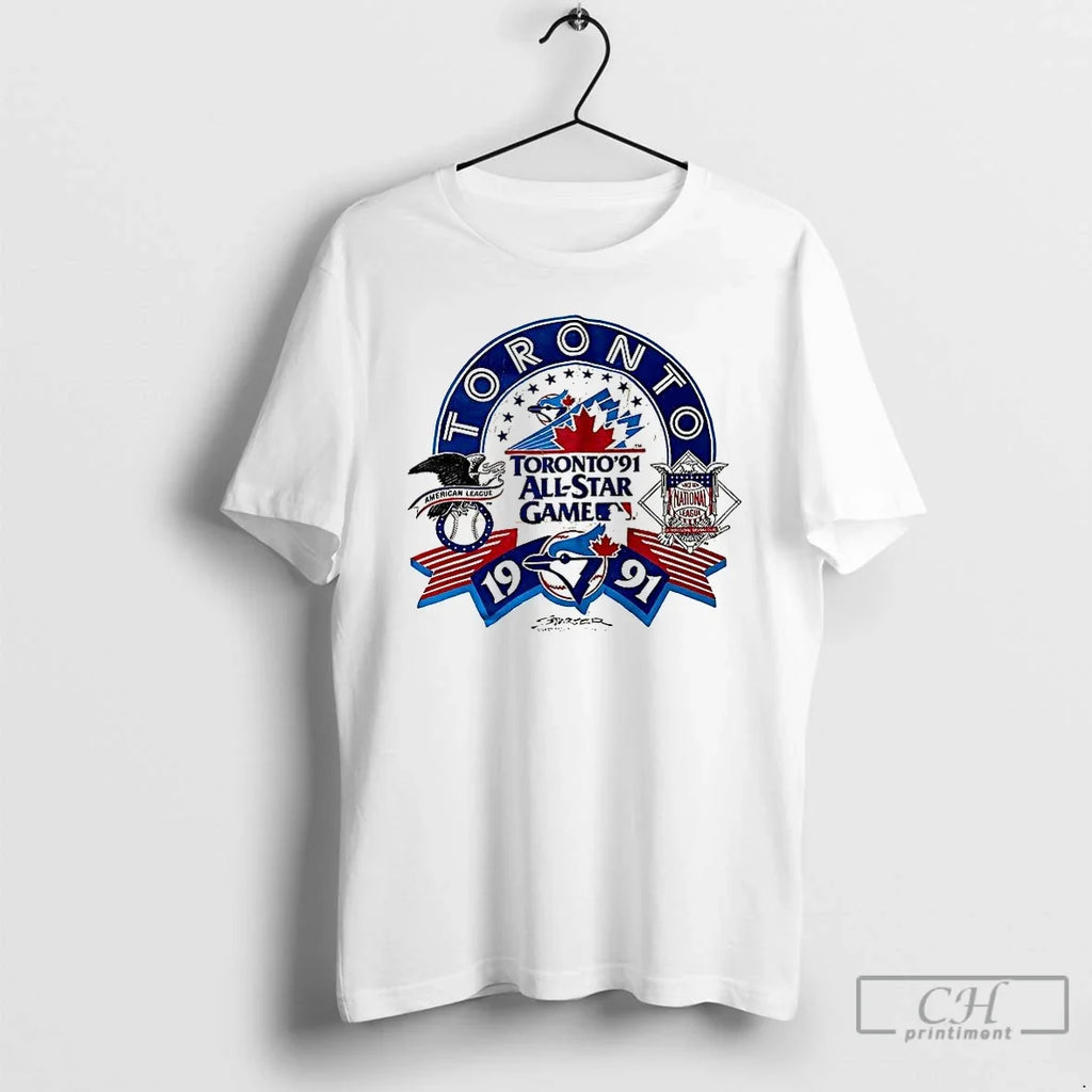 Classic Toronto Blue Jays All Star Mlb 1991 - Adult & Kids T-Shirts, Sweatshirts & Hoodies apparel design preview 1