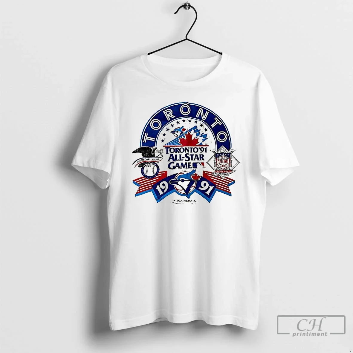 Classic Toronto Blue Jays All Star Mlb 1991 - Adult & Kids T-Shirts, Sweatshirts & Hoodies apparel design preview 1