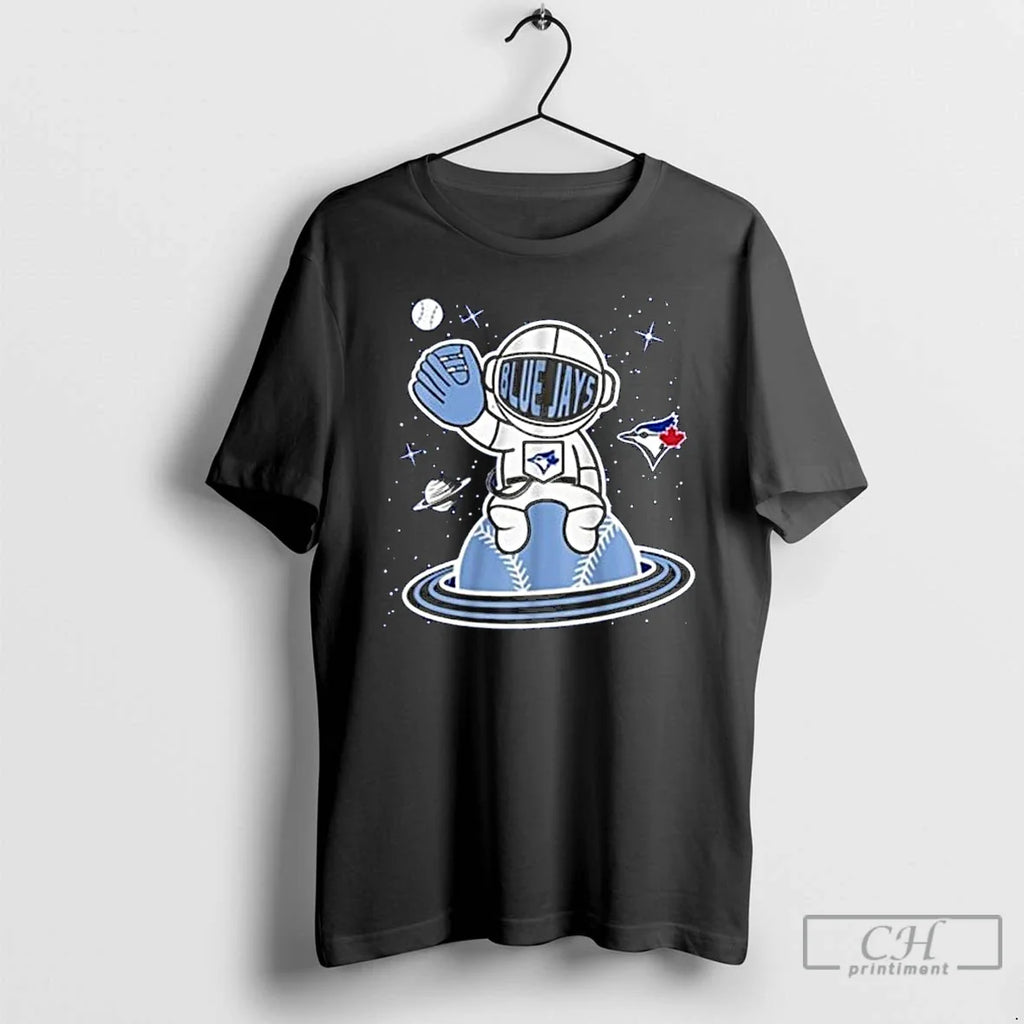 Classic Toronto Blue Jays Boys Space Ball Long Sleve - Adult & Kids T-Shirts, Sweatshirts & Hoodies apparel design preview 1