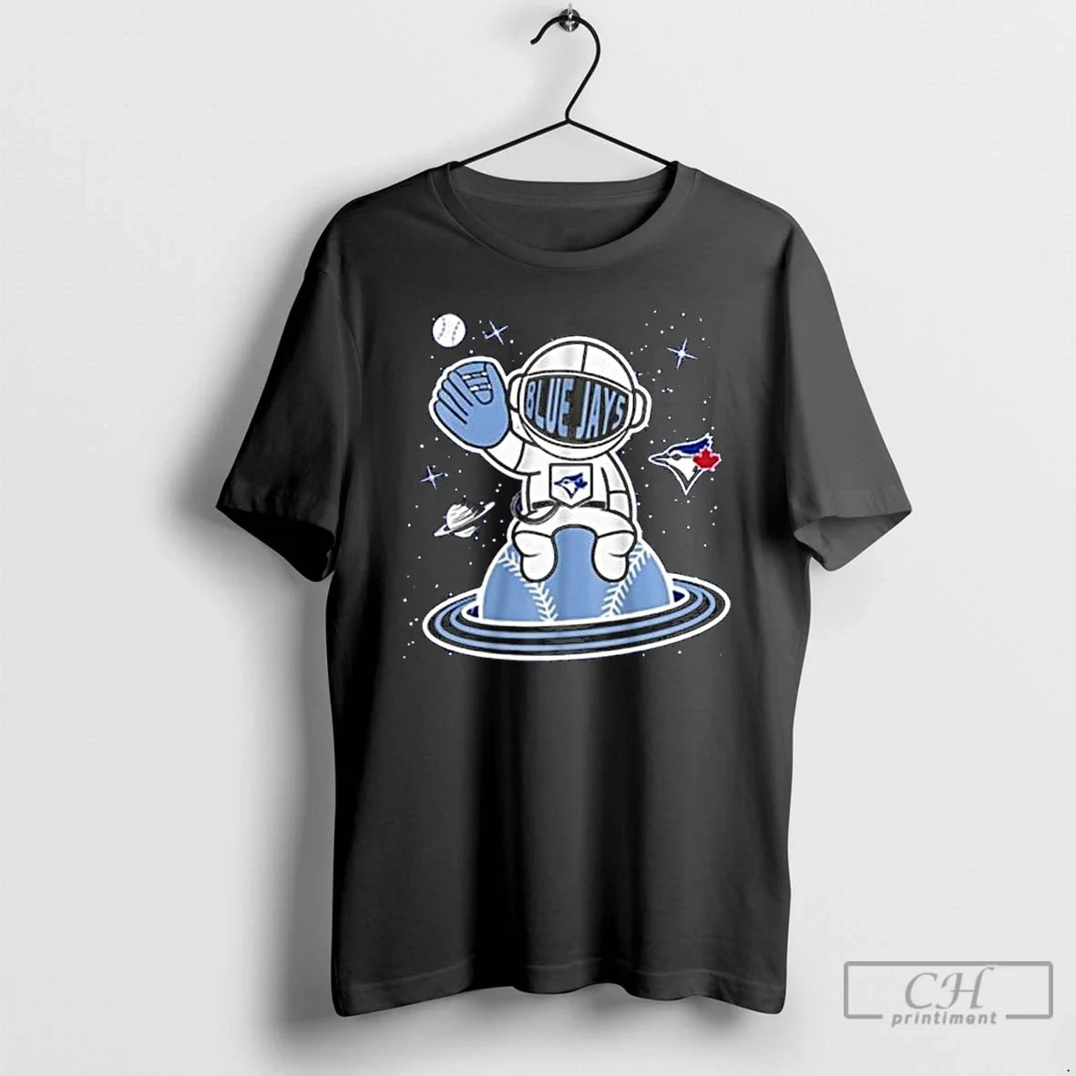 Classic Toronto Blue Jays Boys Space Ball Long Sleve - Adult & Kids T-Shirts, Sweatshirts & Hoodies apparel design preview 1