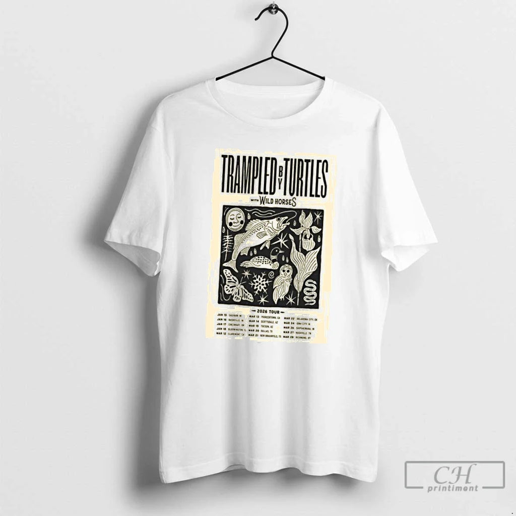 Classic Trampled By Turtles With Wild Horses 2026 - Adult & Kids T-Shirts, Sweatshirts & Hoodies apparel design preview 1