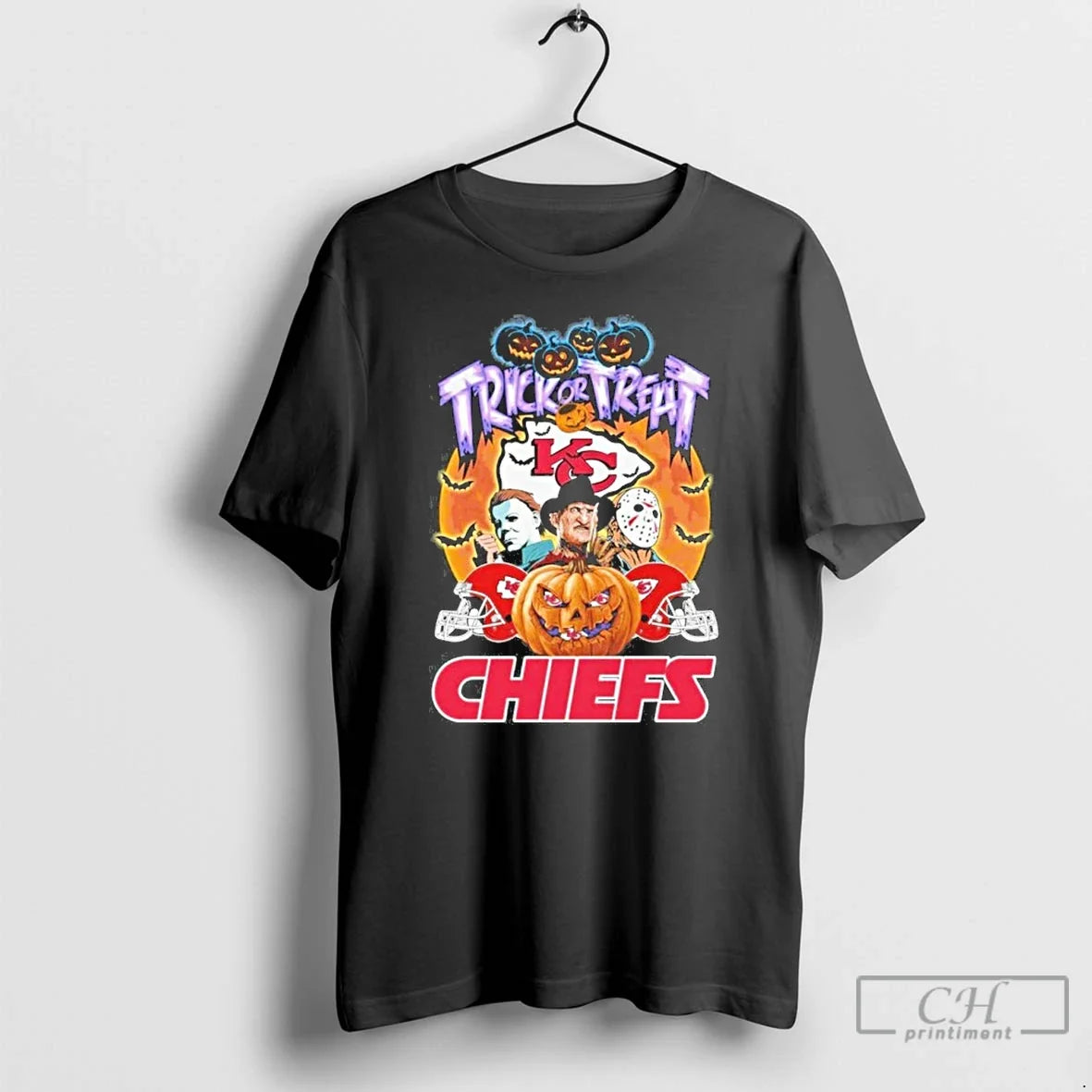 Classic Trick Or Treat Horror Film Halloween Chiefs - Adult & Kids T-Shirts, Sweatshirts & Hoodies apparel design preview 1
