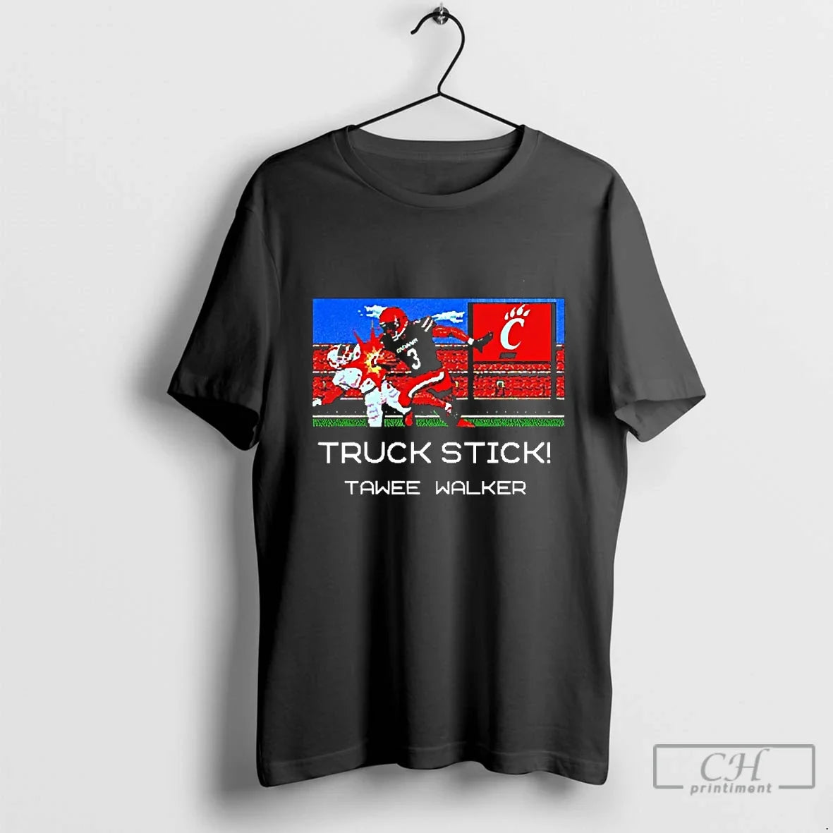 Classic Truck Stick Tawee Walker Cincinnati Bearcats - Adult & Kids T-Shirts, Sweatshirts & Hoodies apparel design preview 1