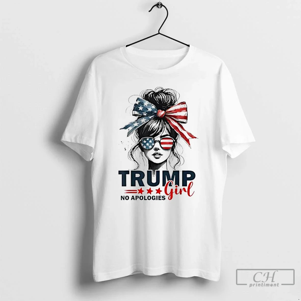 Classic Trump Girl No Apologies - Adult & Kids T-Shirts, Sweatshirts & Hoodies apparel design preview 1