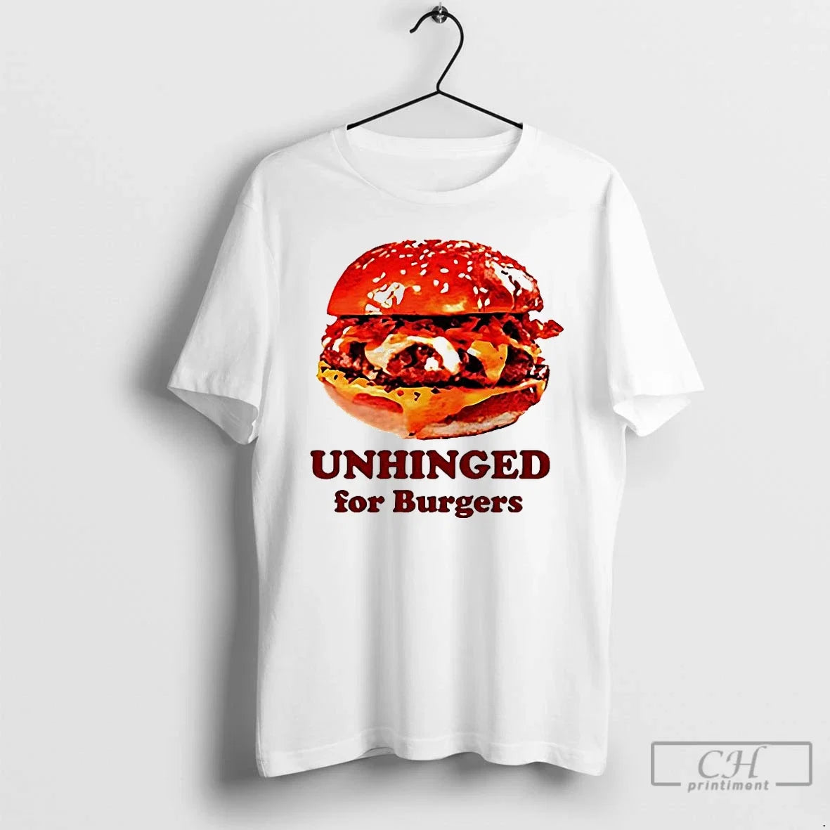 Classic Unhinged For Burger Fastfood Lovers - Adult & Kids T-Shirts, Sweatshirts & Hoodies apparel design preview 1