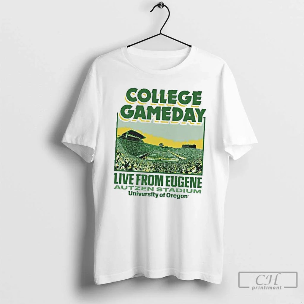 Classic University Of Oregon 2025 College Gameday - Adult & Kids T-Shirts, Sweatshirts & Hoodies apparel design preview 1