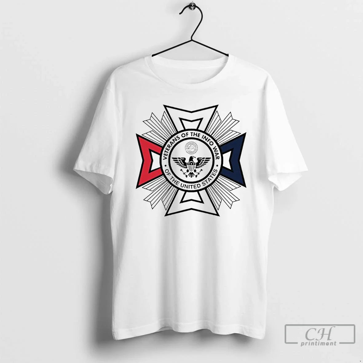Classic Us Veteran Of The Infowar Ornaments - Adult & Kids T-Shirts, Sweatshirts & Hoodies apparel design preview 1