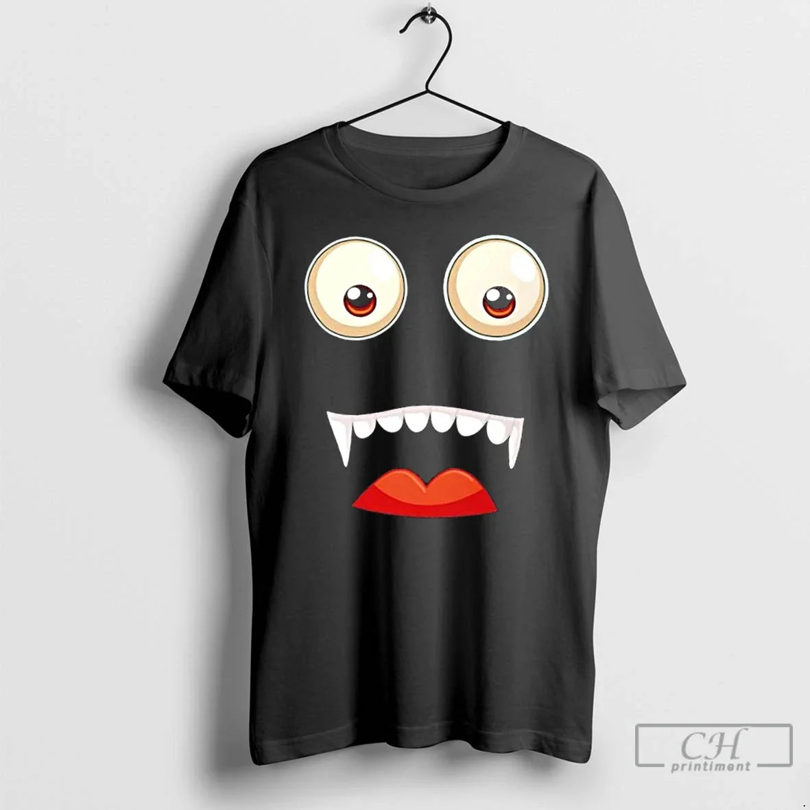 Classic Vampire Face Cartoon Halloween - Adult & Kids T-Shirts, Sweatshirts & Hoodies apparel design preview 1