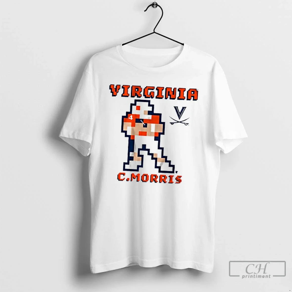 Classic Virginia Football Chandler Morris Retro - Adult & Kids T-Shirts, Sweatshirts & Hoodies apparel design preview 1