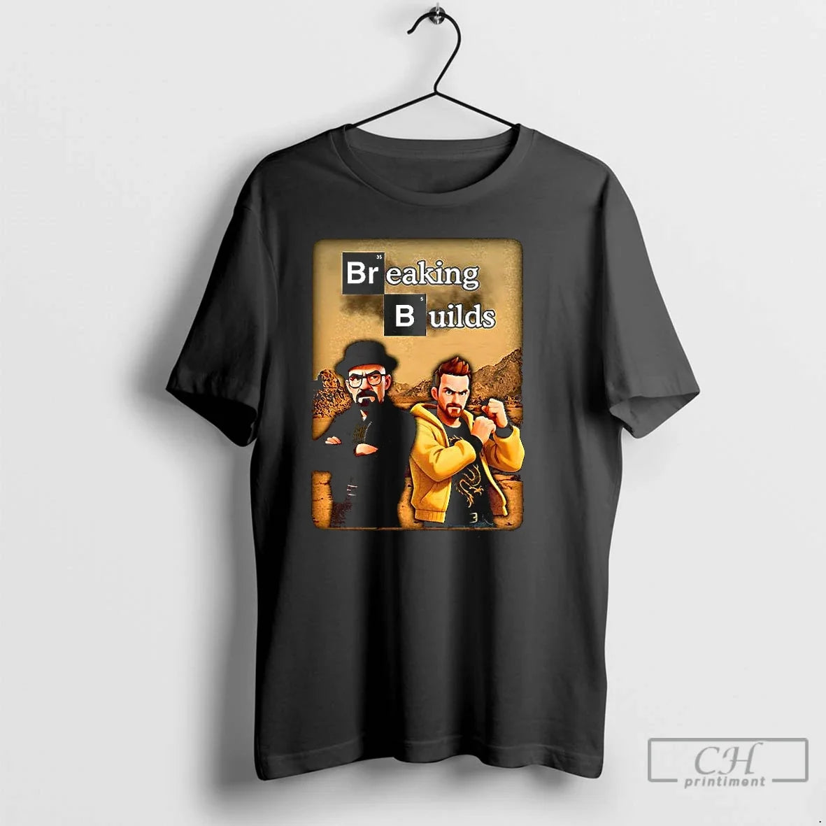 Classic Walter White And Jesse Pinkman Breaking - Adult & Kids T-Shirts, Sweatshirts & Hoodies apparel design preview 1