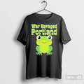 Classic War Ravaged Portland Frog - Adult & Kids T-Shirts, Sweatshirts & Hoodies apparel design preview 1