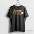 Classic Waylon Willie 69 And The Boys - Adult & Kids T-Shirts, Sweatshirts & Hoodies apparel design preview 1