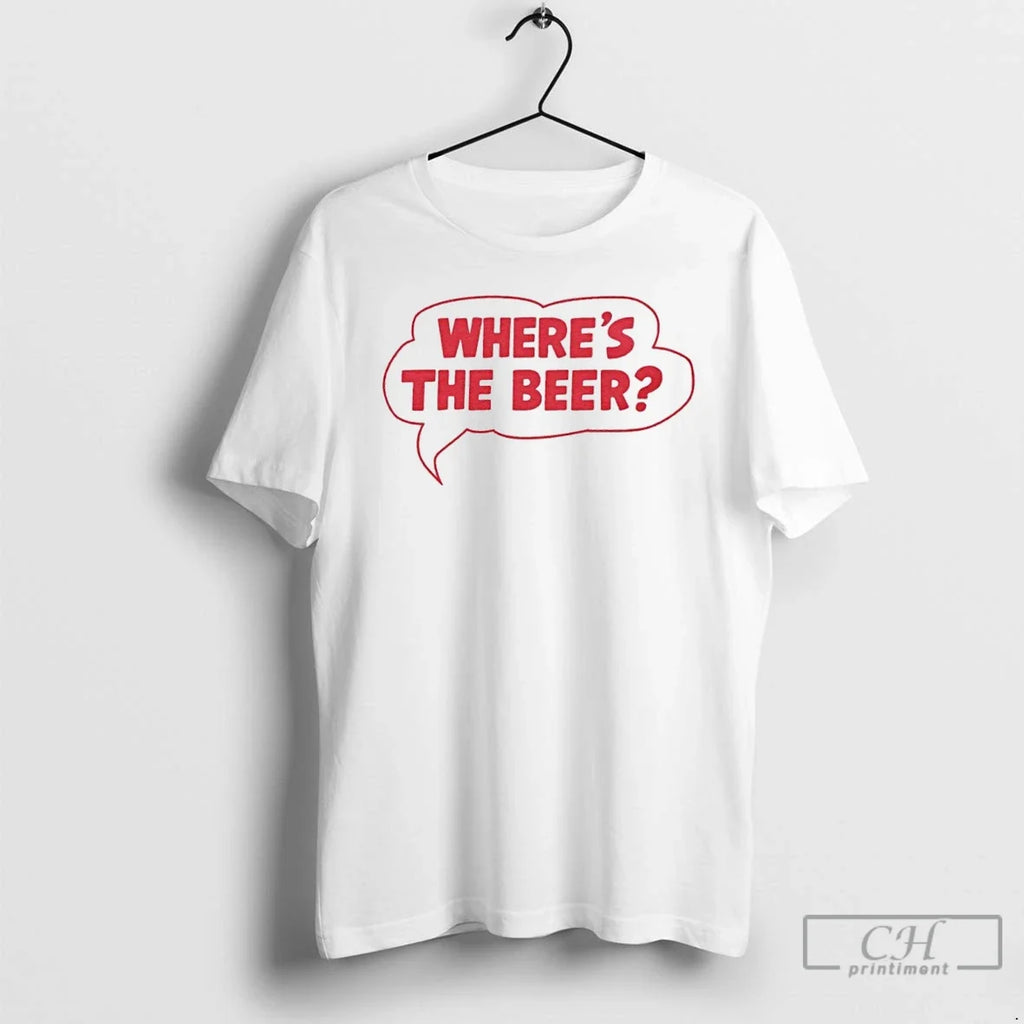 Classic Wheres The Beer Word Bubble - Adult & Kids T-Shirts, Sweatshirts & Hoodies apparel design preview 1