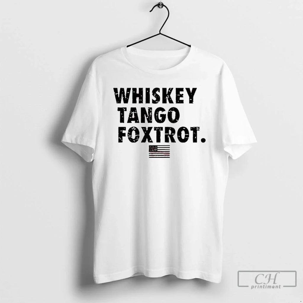 Classic Whiskey Tango Foxtrot American Flag - Adult & Kids T-Shirts, Sweatshirts & Hoodies apparel design preview 1