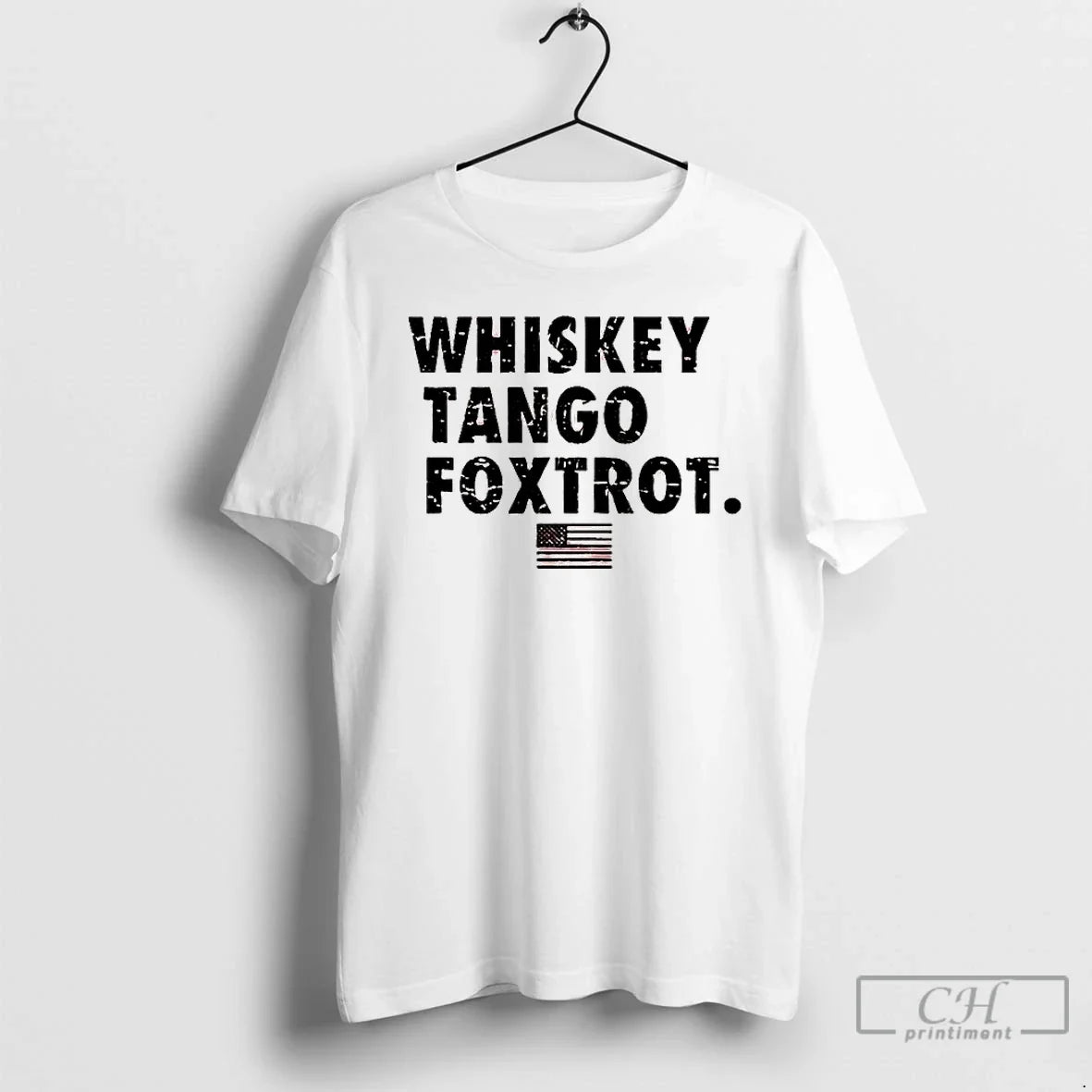 Classic Whiskey Tango Foxtrot American Flag - Adult & Kids T-Shirts, Sweatshirts & Hoodies apparel design preview 1