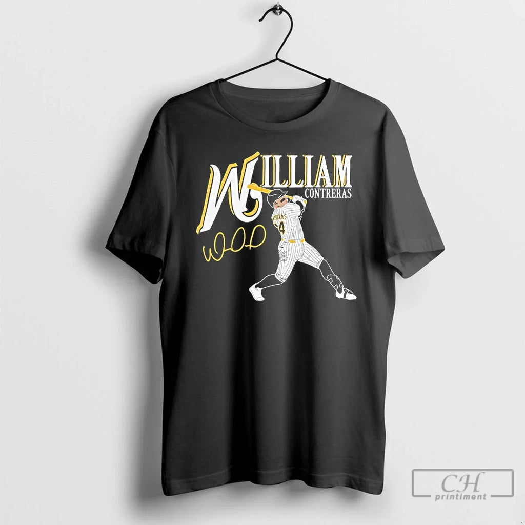 Classic William Contreras Milwaukee Brewers October - Adult & Kids T-Shirts, Sweatshirts & Hoodies apparel design preview 1