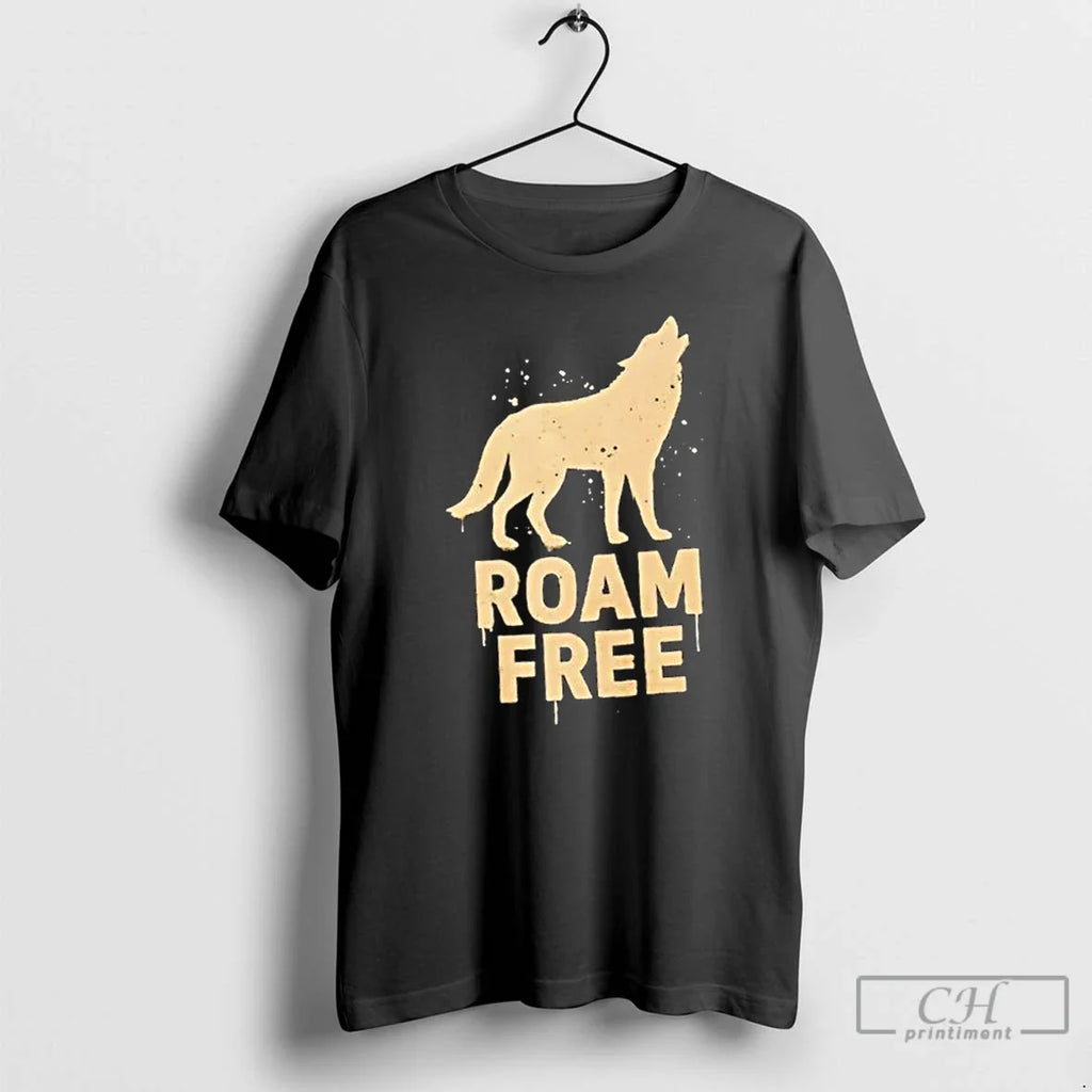 Classic Wolf Roam Free - Adult & Kids T-Shirts, Sweatshirts & Hoodies apparel design preview 1