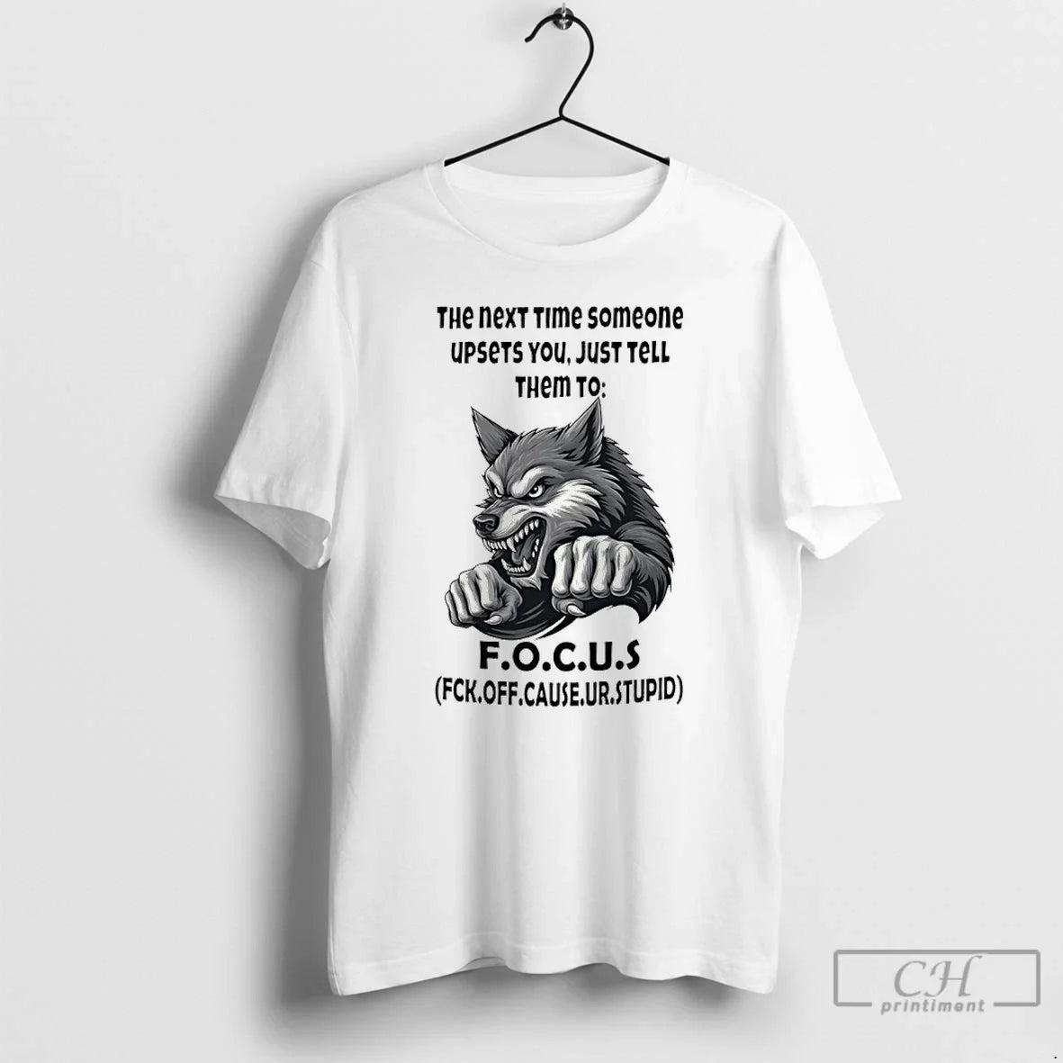 Classic Wolf The Next Time Someone Upsets You Just - Adult & Kids T-Shirts, Sweatshirts & Hoodies apparel design preview 1