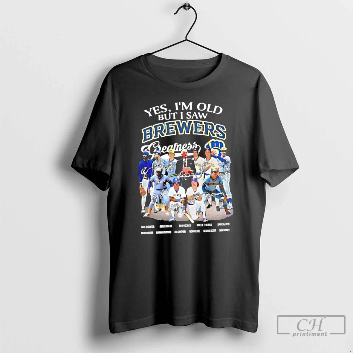 Classic Yes Im Old But I Saw Milwaukee Brewers - Adult & Kids T-Shirts, Sweatshirts & Hoodies apparel design preview 1