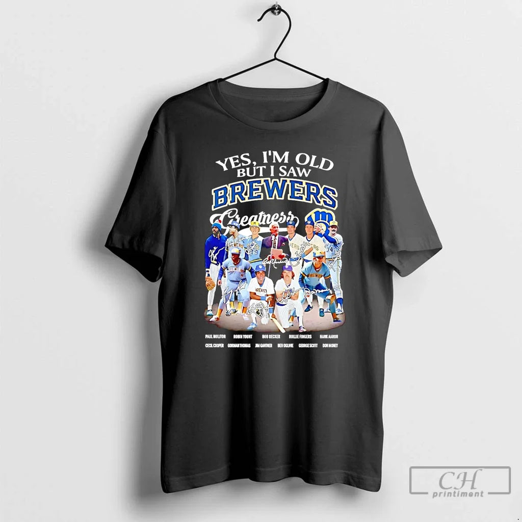 Classic Yes Im Old But I Saw Milwaukee Brewers - Adult & Kids T-Shirts, Sweatshirts & Hoodies apparel design preview 1