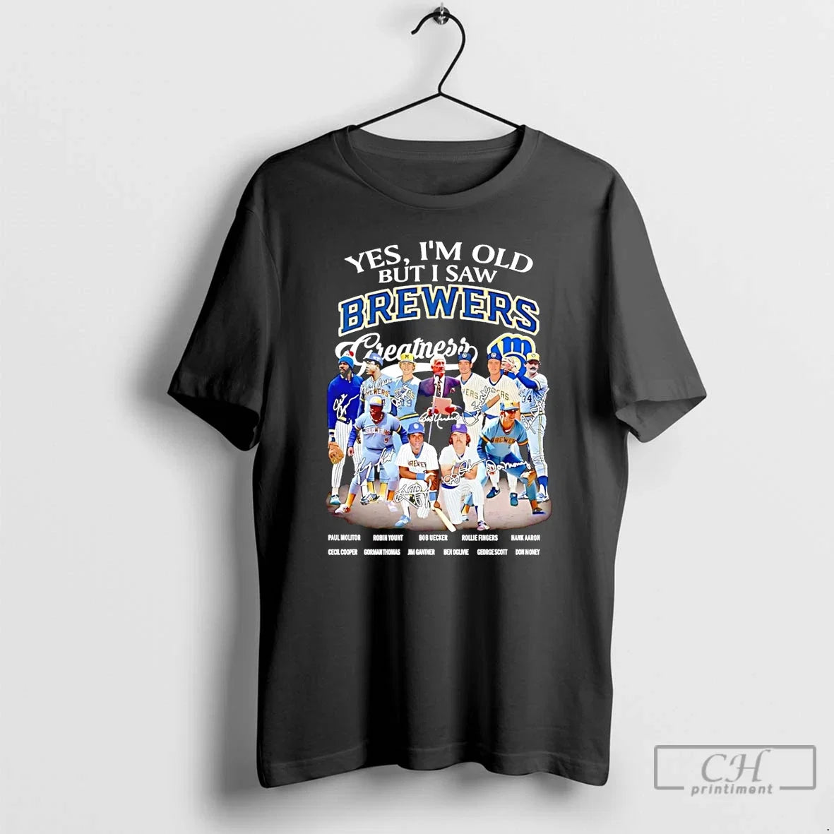 Classic Yes Im Old But I Saw Milwaukee Brewers - Adult & Kids T-Shirts, Sweatshirts & Hoodies apparel design preview 1