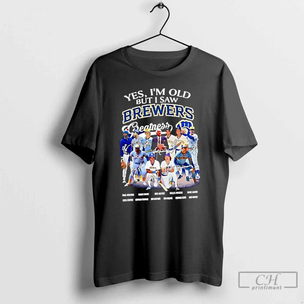 Classic Yes Im Old But I Saw Milwaukee Brewers - Adult & Kids T-Shirts, Sweatshirts & Hoodies apparel design preview 1