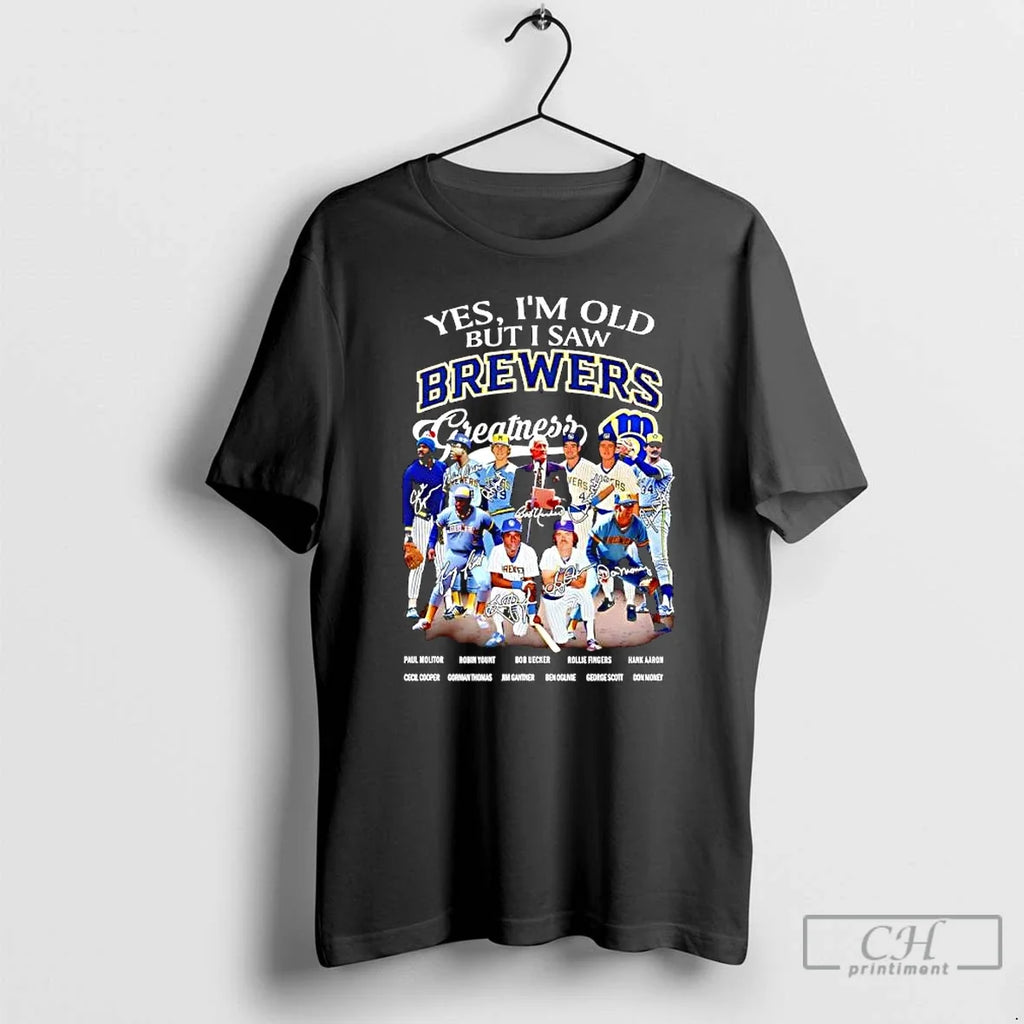 Classic Yes Im Old But I Saw Milwaukee Brewers - Adult & Kids T-Shirts, Sweatshirts & Hoodies apparel design preview 1