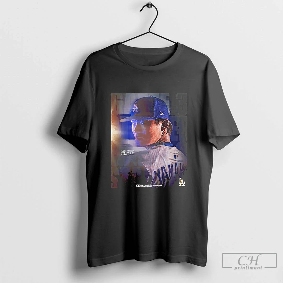 Classic Yoshinobu Yamamoto Los Angeles Dodgers Game 3 - Adult & Kids T-Shirts, Sweatshirts & Hoodies apparel design preview 1