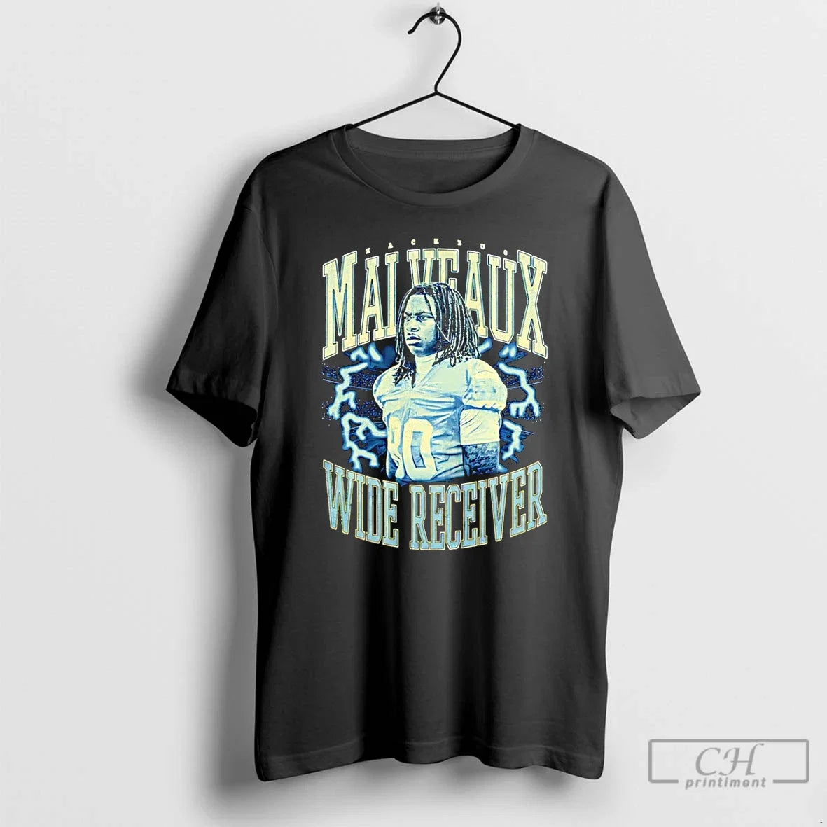 Classic Zackeus Malveaux Wide Receiver Vintage - Adult & Kids T-Shirts, Sweatshirts & Hoodies apparel design preview 1