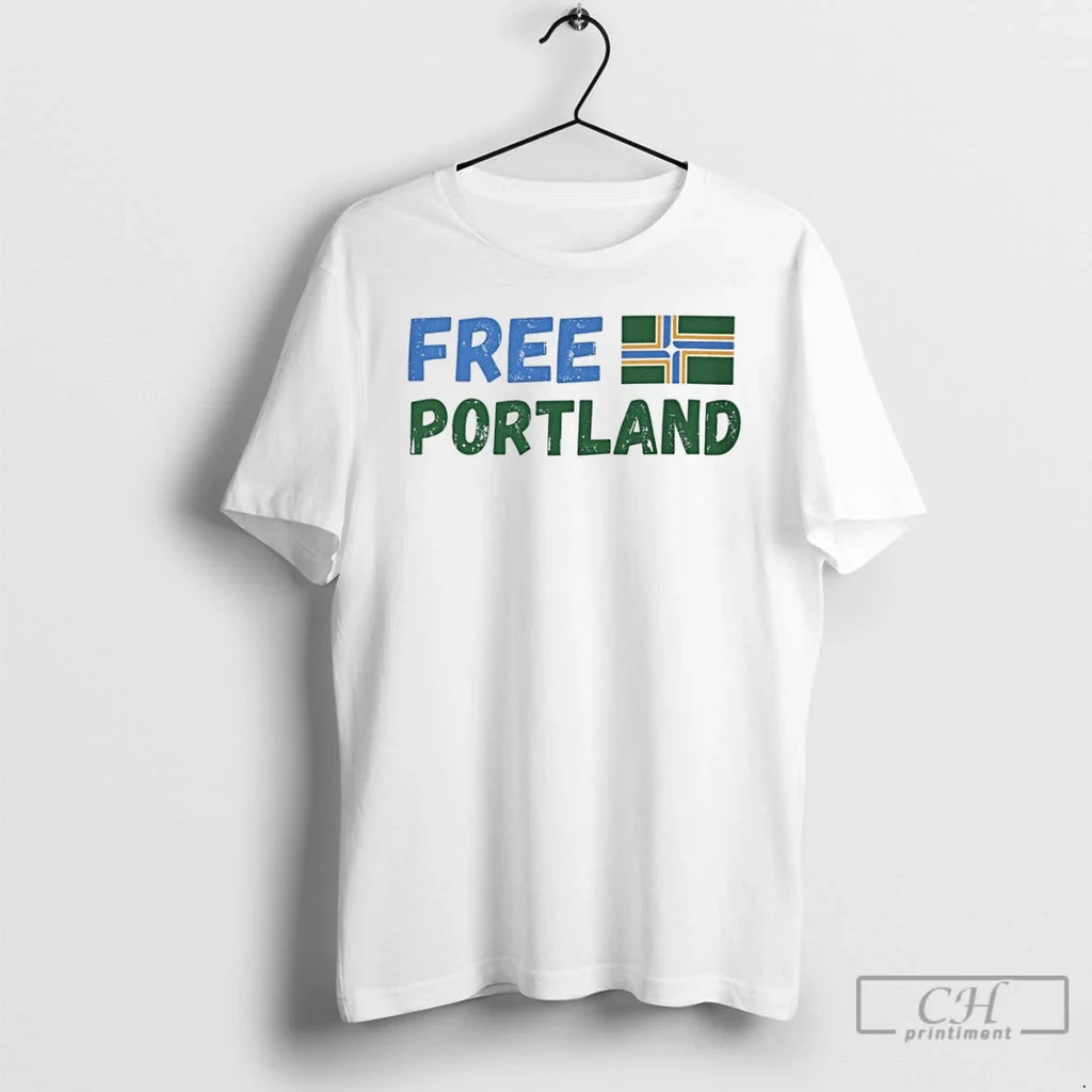 Classic Free Portland Resistance Fight Fascism - Adult & Kids T-Shirts, Sweatshirts & Hoodies apparel design preview 1