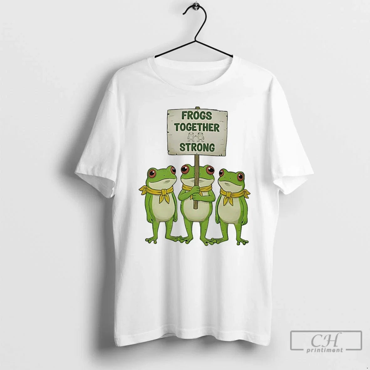 Classic Frogs Together Strong Portland Anti Ice - Adult & Kids T-Shirts, Sweatshirts & Hoodies apparel design preview 1