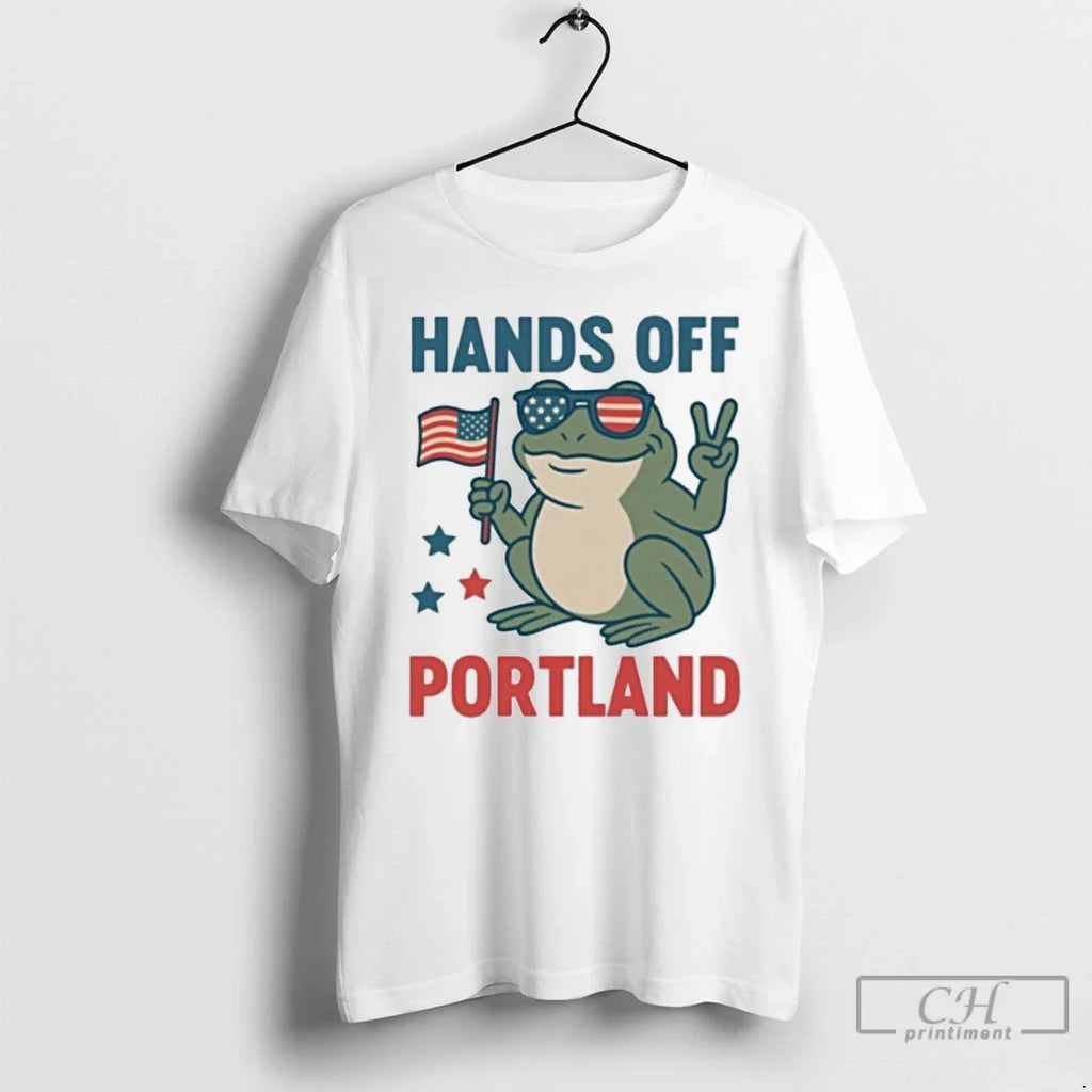 Classic Hands Off Portland Frog Protest Against - Adult & Kids T-Shirts, Sweatshirts & Hoodies apparel design preview 1