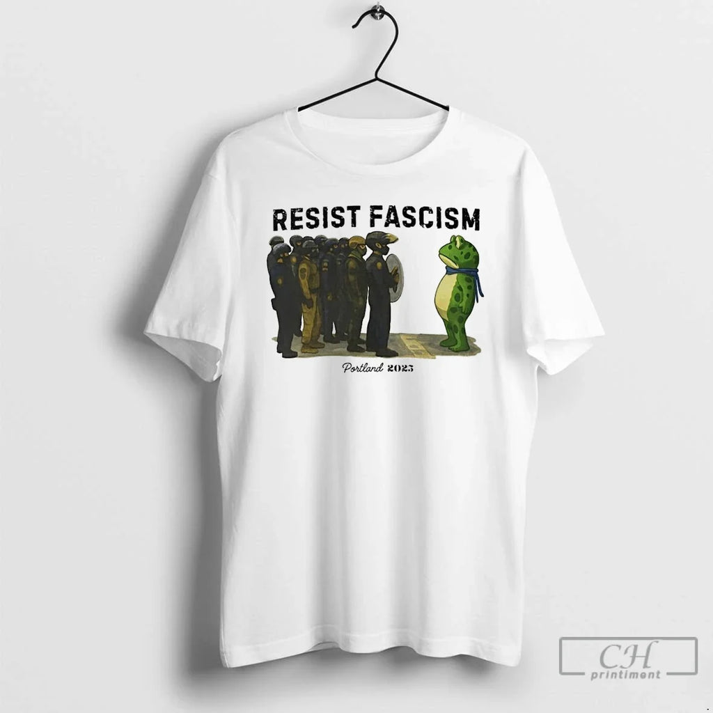 Classic Resist Fascism Portland Frog Anti Ice 2025 - Adult & Kids T-Shirts, Sweatshirts & Hoodies apparel design preview 1