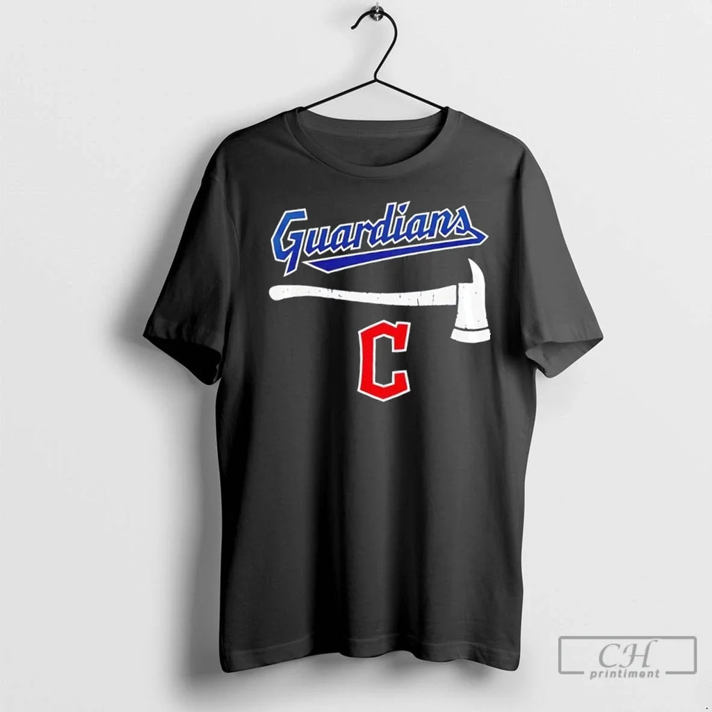 Cleveland Guardians Firefighter Application 2 Sided - Adult & Kids T-Shirts, Sweatshirts & Hoodies apparel design preview 1