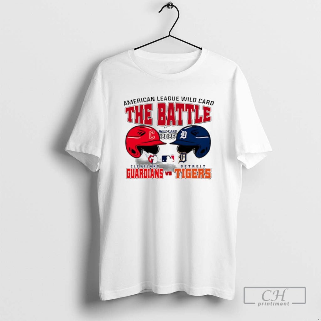 Cleveland Guardians Vs Detroit Tigers 2025 Mlb Wild - Adult & Kids T-Shirts, Sweatshirts & Hoodies apparel design preview 1