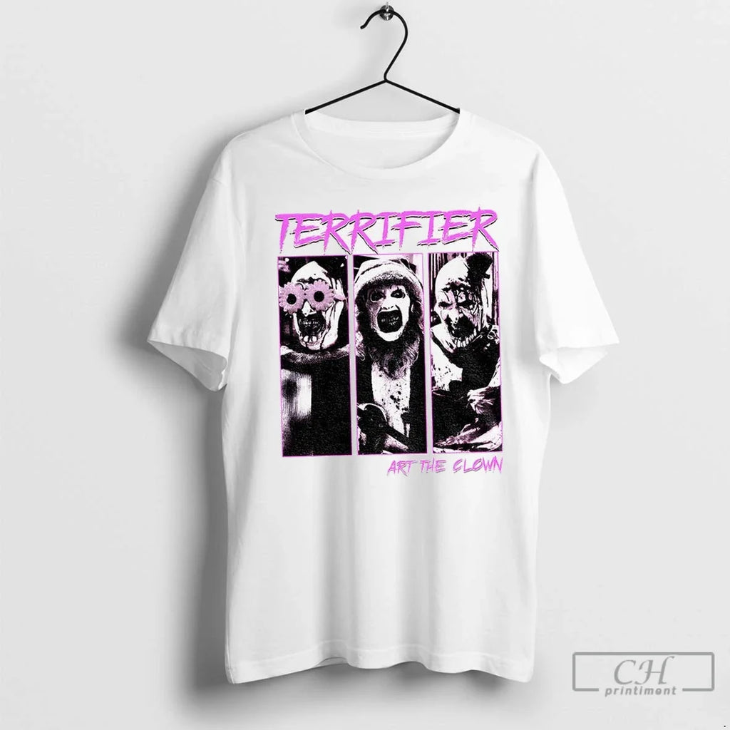 Clown Terrifier Art The Scary Horror Spooky Halloween - Adult & Kids T-Shirts, Sweatshirts & Hoodies apparel design preview 1