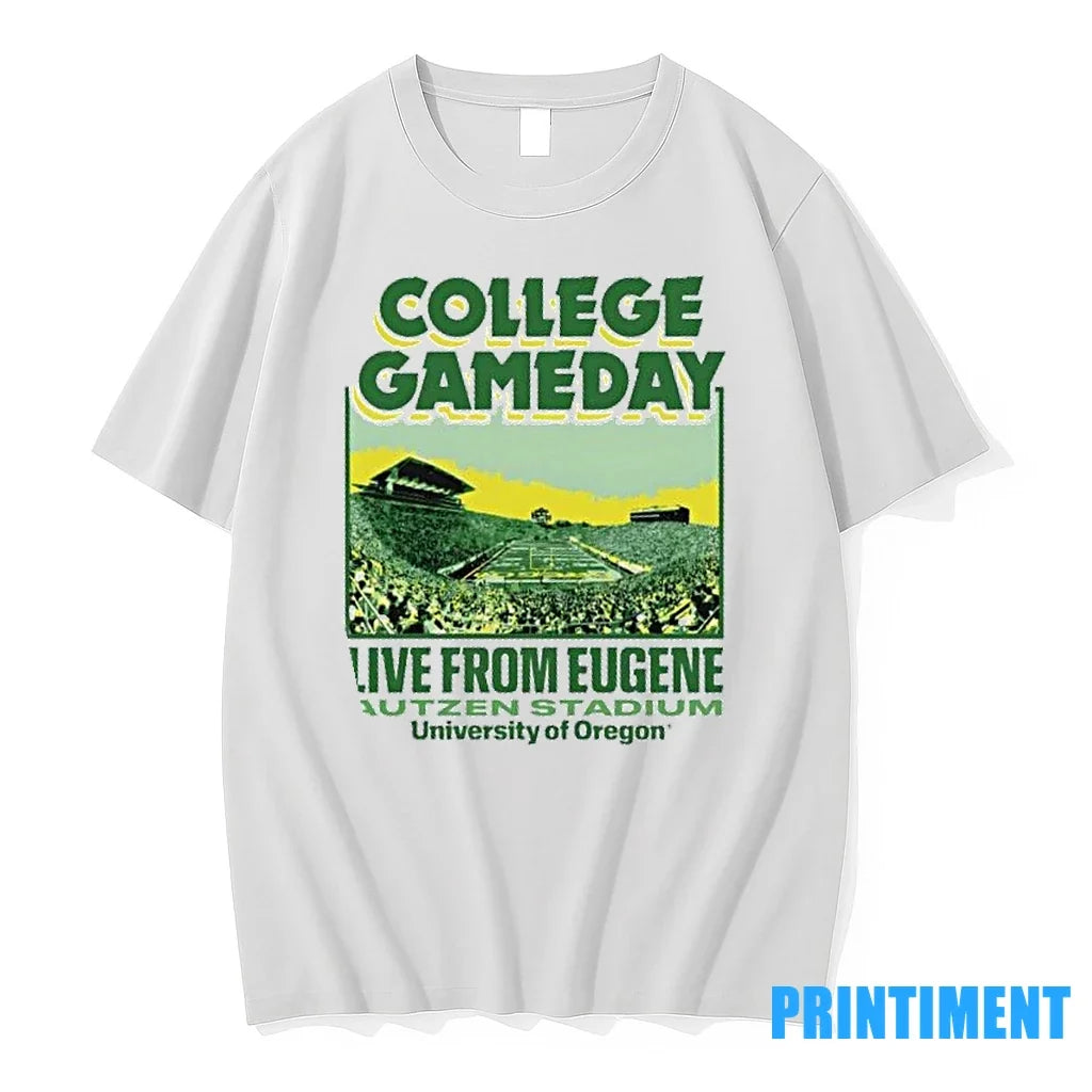 College Gameday Live From Eugene Autzen Stadium - Adult & Kids T-Shirts, Sweatshirts & Hoodies apparel design preview 1
