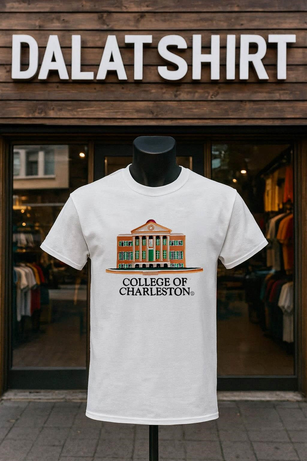 College of Charleston Randolph Hall Building Graphic - Adult & Kids T-Shirts, Sweatshirts & Hoodies apparel design preview 1