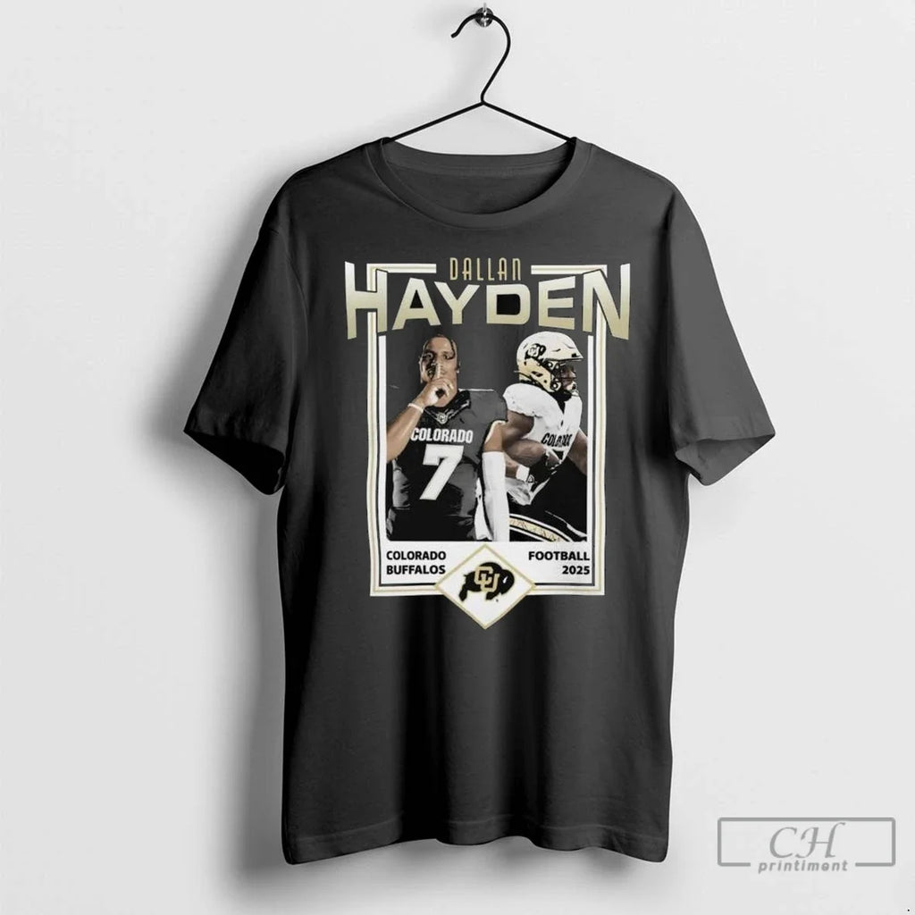 Colorado Buffs Merch Cu Football Dallan Hayden White - Adult & Kids T-Shirts, Sweatshirts & Hoodies apparel design preview 1