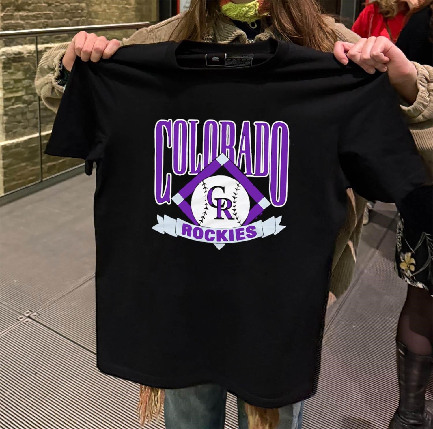 Colorado Rockies Baseball Diamond Logo - Adult & Kids T-Shirts, Sweatshirts & Hoodies apparel design preview 2
