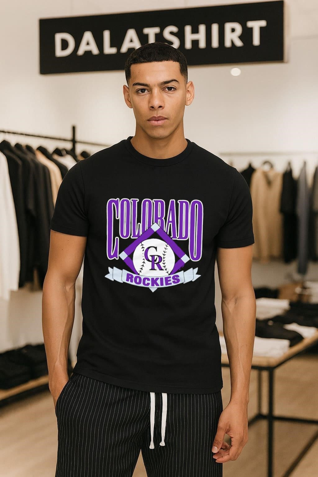 Colorado Rockies Baseball Diamond Logo - Adult & Kids T-Shirts, Sweatshirts & Hoodies apparel design preview 1