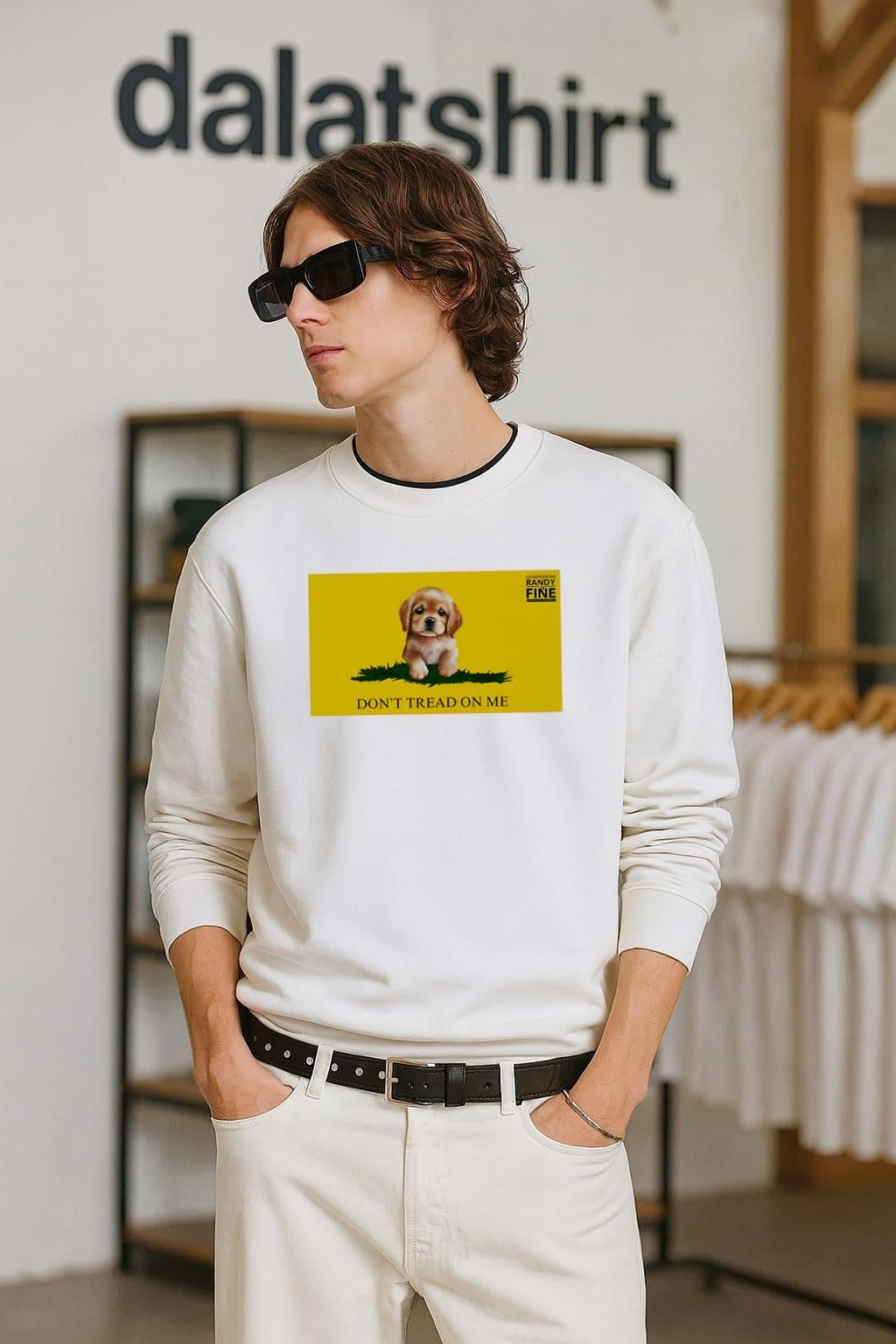 Congressman Randy Fine golden retriever puppy Don't - Adult & Kids T-Shirts, Sweatshirts & Hoodies apparel design preview 2