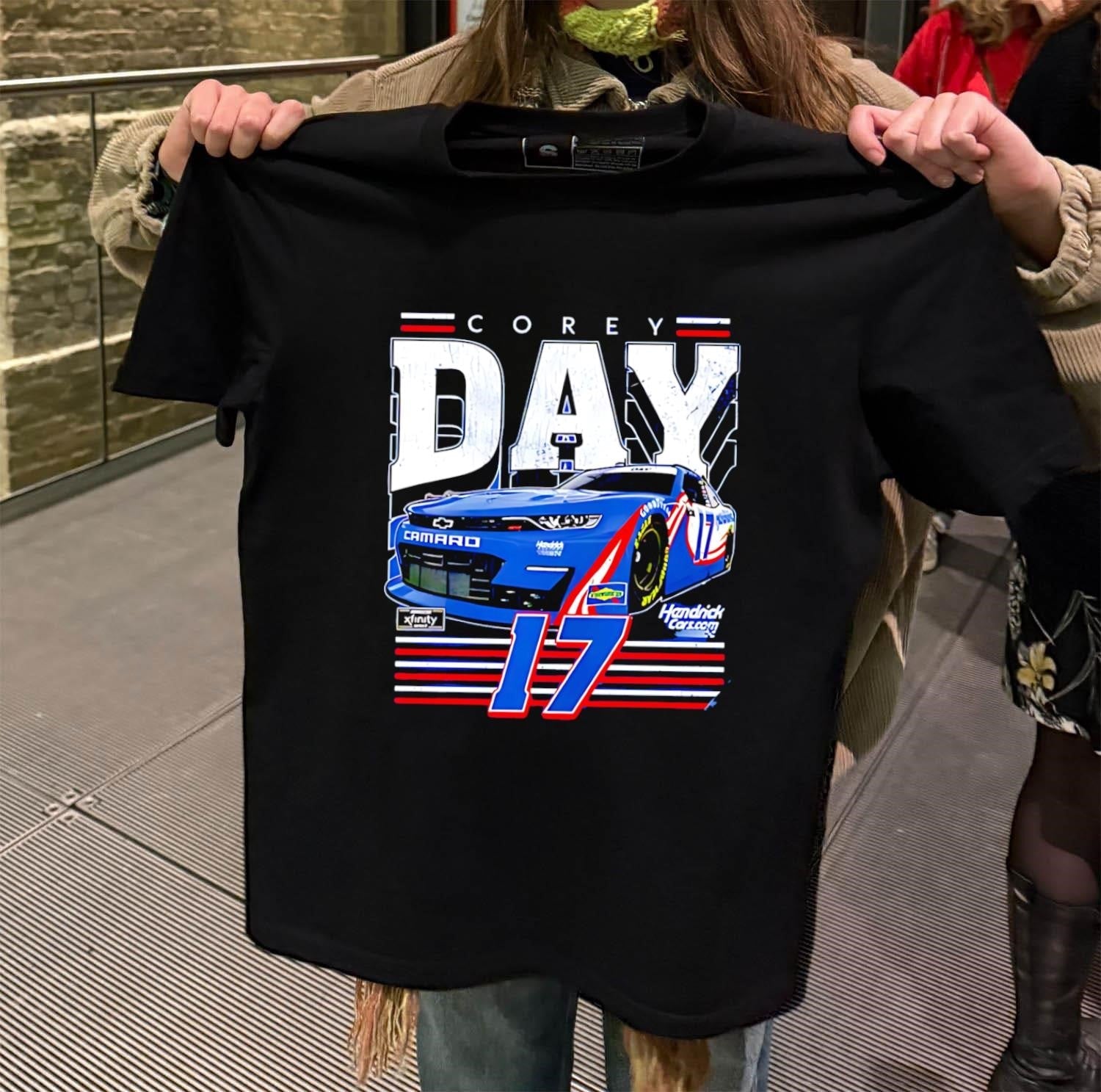 Corey Day #17 Hendrick Cars - Adult & Kids T-Shirts, Sweatshirts & Hoodies apparel design preview 2