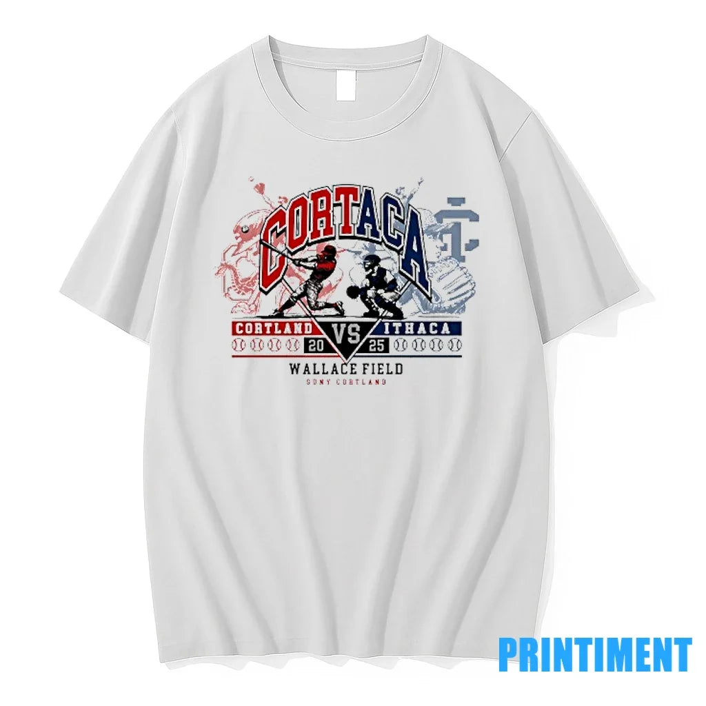 Cortaca Cortland Red Dragons Vs Ithaca Bombers 2025 - Adult & Kids T-Shirts, Sweatshirts & Hoodies apparel design preview 1