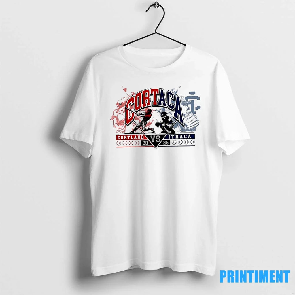 Cortaca Cortland Vs Ithaca 2025 Baseball Sweater - Adult & Kids T-Shirts, Sweatshirts & Hoodies apparel design preview 1