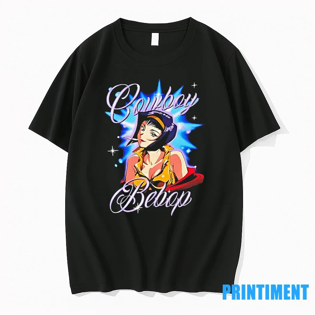Cowboy Bebop Faye Airbrush Portrait Sweater - Adult & Kids T-Shirts, Sweatshirts & Hoodies apparel design preview 1