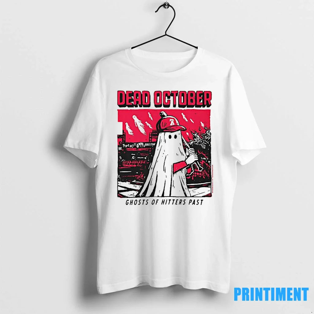 Cracked Bell Dead October Ghosts Of Hitters Past - Adult & Kids T-Shirts, Sweatshirts & Hoodies apparel design preview 1
