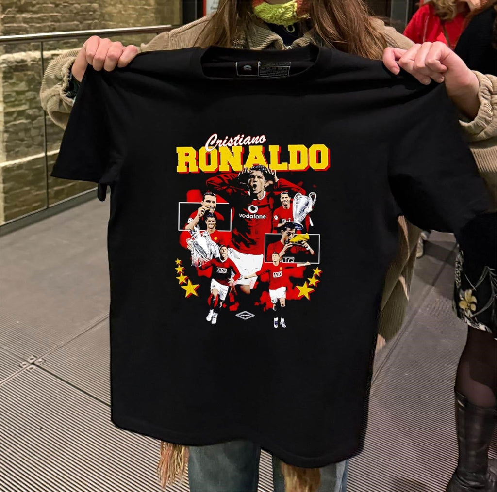 Cristiano Ronaldo Manchester United Vodafone AIG - Adult & Kids T-Shirts, Sweatshirts & Hoodies apparel design preview 2