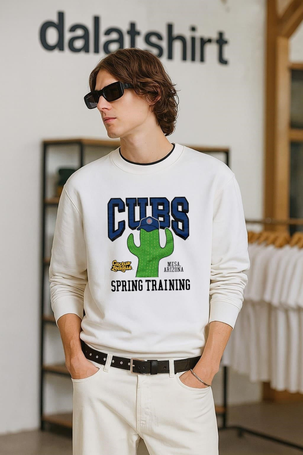 Cubs Mesa Arizona Spring Training Cactus Hat - Adult & Kids T-Shirts, Sweatshirts & Hoodies apparel design preview 2