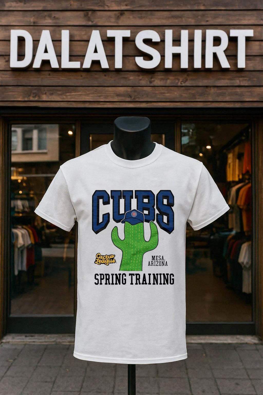 Cubs Mesa Arizona Spring Training Cactus Hat - Adult & Kids T-Shirts, Sweatshirts & Hoodies apparel design preview 1